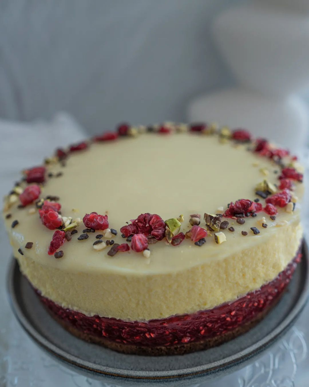 Mousse torta maline i bijela čokolada