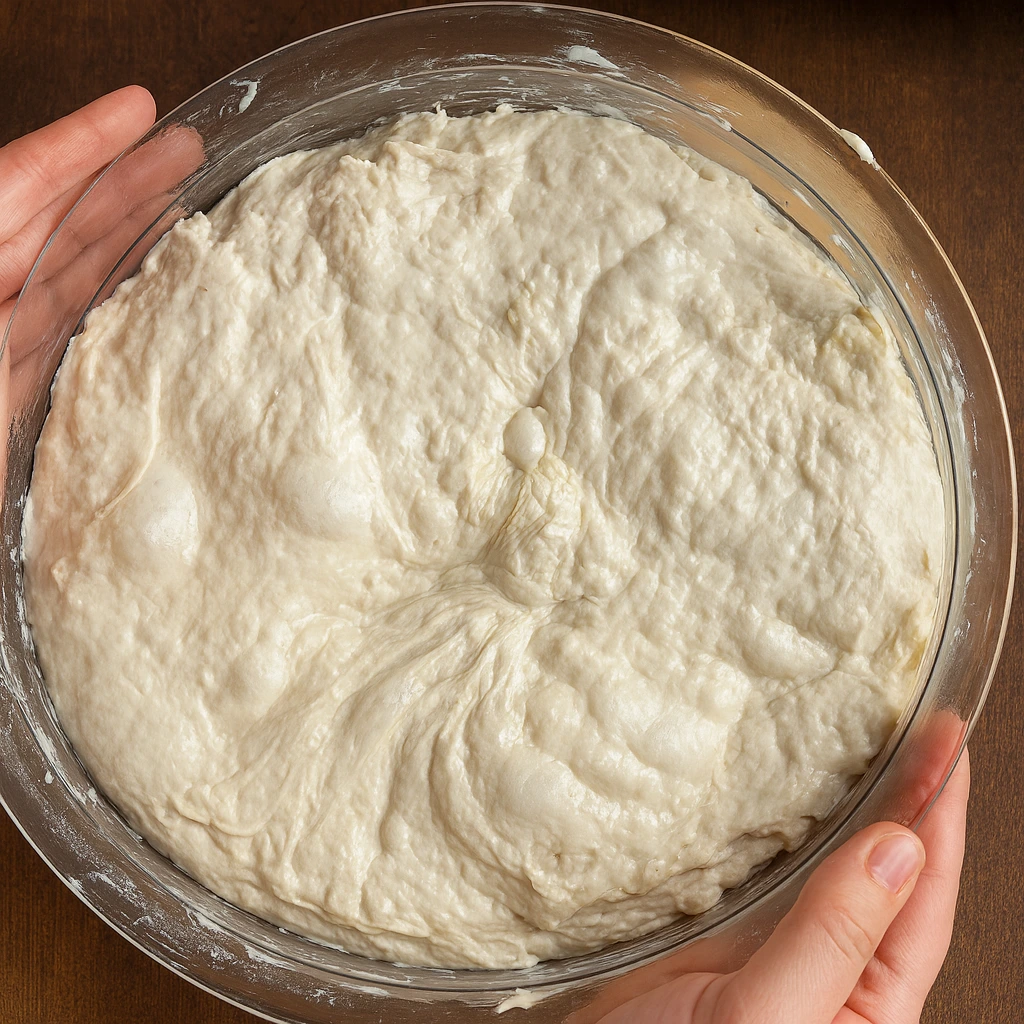 priprema tijesta focaccia