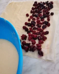 pita s višnjama priprema