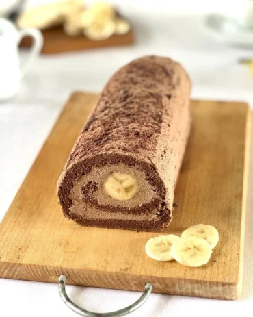 čokoladni rolat sa bananama