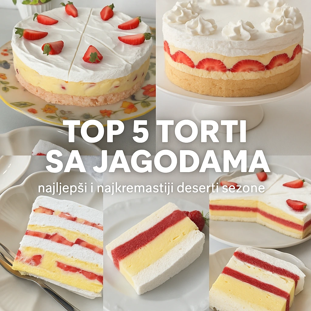 Recepti za Top 5 najboljih torti s jagodama