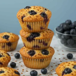 Recept za muffine s borovnicama i lanenim sjemenkama