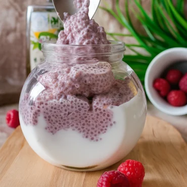 malina chia puding recept