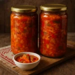 Domaća lovačka salata u teglama – recept za zimnicu od paprika, paradajza, mrkve i luka