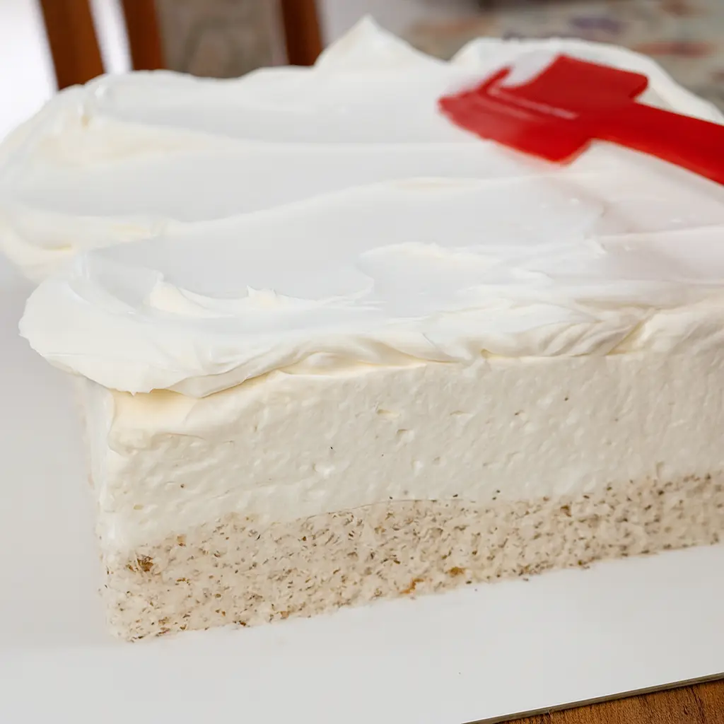 Grčki sladoled torta – poravnavanje kreme za savršen izgled